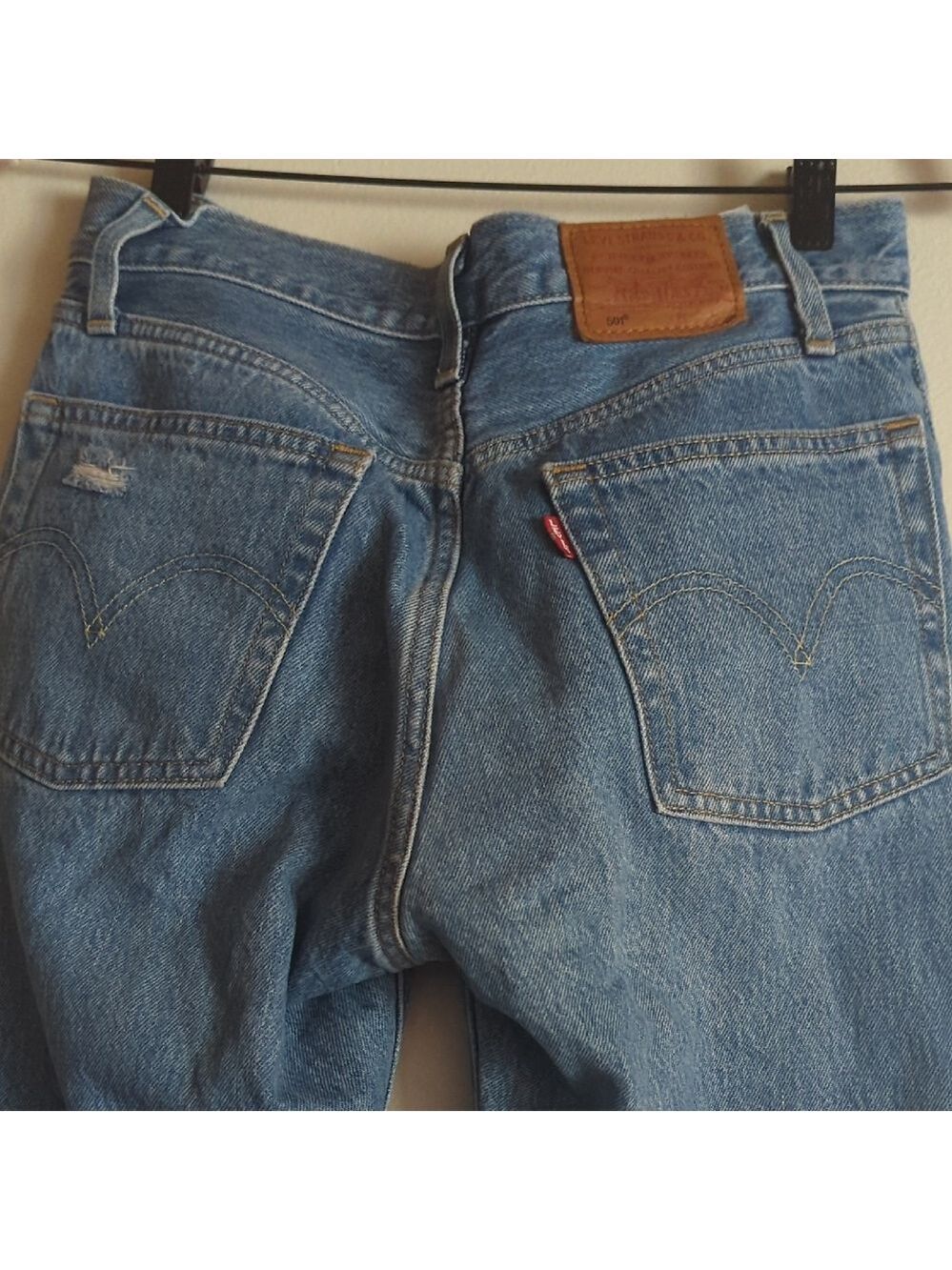 Levi's 501 Distress Denim Jeans
